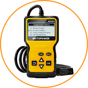 OBD2 Code Reader with built-in DTC lookup library